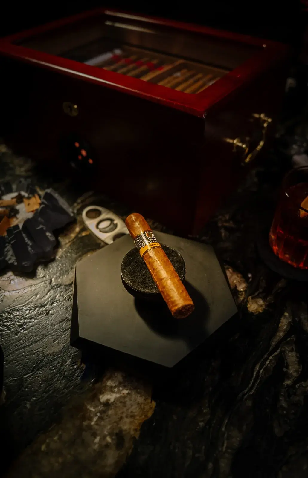 The cigar room at The Apollo